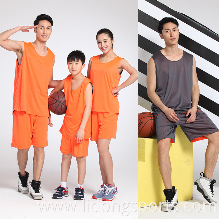 Reversible basketball jersey unfiroms accept your own design custom breathable fabric basketball wear